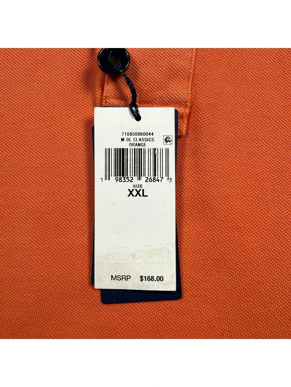 Polo Ralph Lauren Mens XXL Orange Classic Fit Mesh Polo Shirt NWT $168